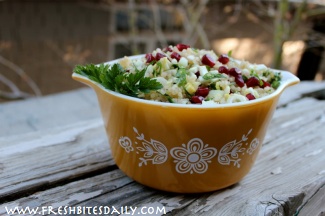 A tabouli-like salad for the cooler months (and gluten free as a bonus)