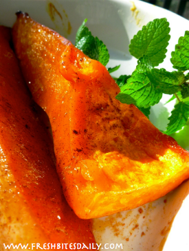 Roasted butternut squash, maple-roasted for a Heavenly experience