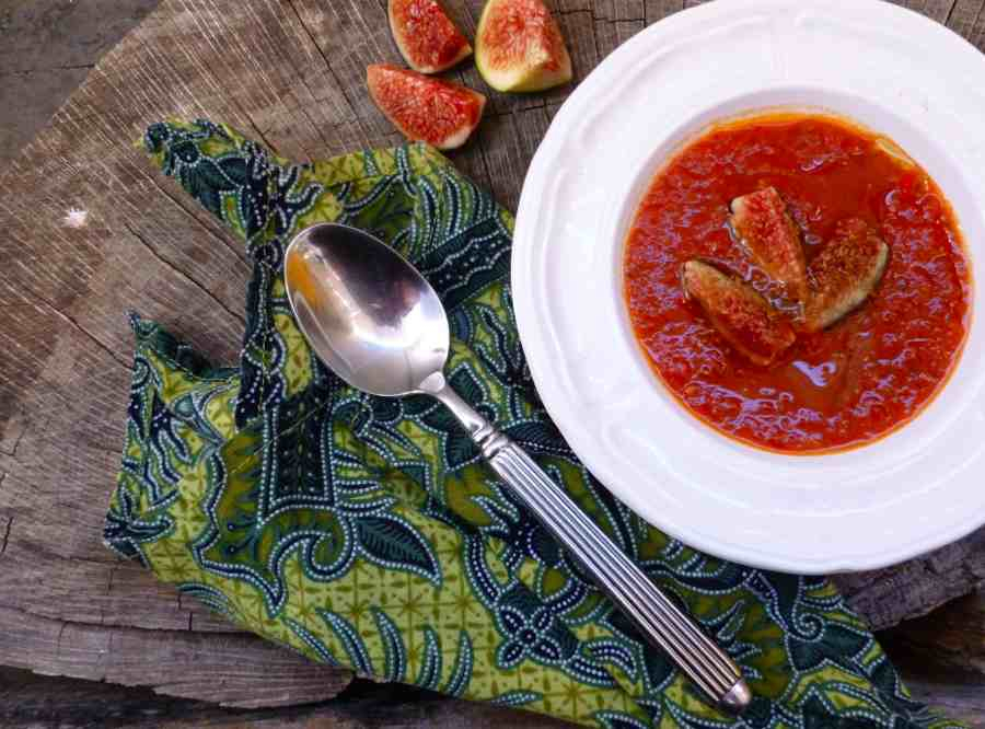 Roasted Tomato Soup with Figs Fresh Bites Daily