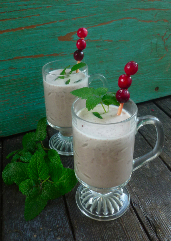 Cranberries and bourbon surrounded by coconut for a delicious holiday