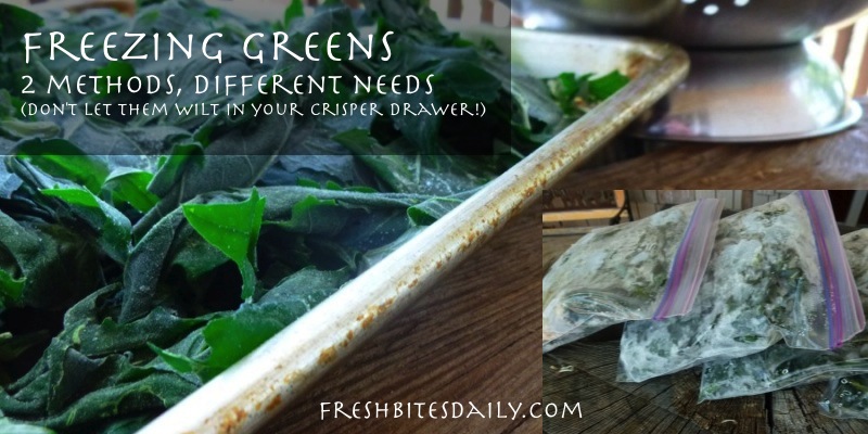 How To Freeze Greens (Spinach, Kale, Collards, Swiss Chard and More) –  Fresh Bites Daily