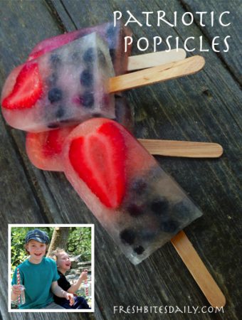 Patriotic popsicles with a key tip on color – Fresh Bites Daily