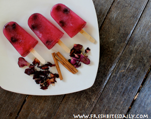 Hibiscus Rose Popsicles at FreshBitesDaily.com