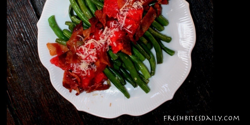 Green Bean, Bacon, and Tomato Salad