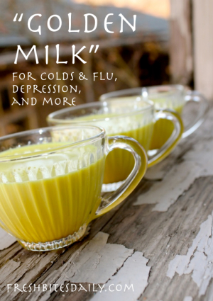 "Golden milk" for cold, flus, depression, and more (in a recipe that actually tastes good...)