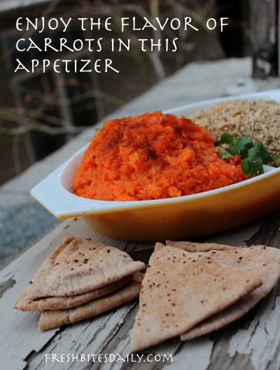 Enjoy carrots in a new way in this carrot puree appetizer