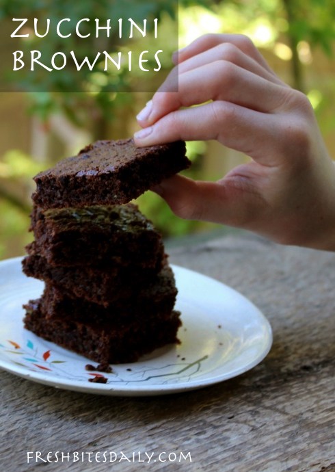 Get some of that summer produce packed into a chocolate brownie. Right now. ;)