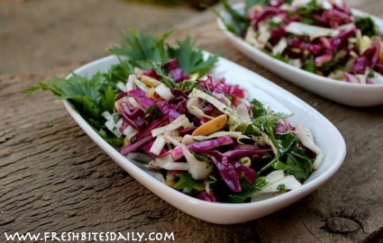 Sweet & sour spicy slaw to combat your salad boredom