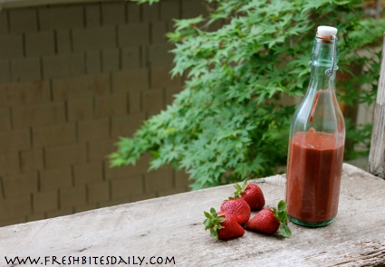 A versatile strawberry vinaigrette for salads and sauces